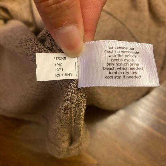 Lane Bryant Tan Long Sleeve Synched Waist Long Dress size 18/20 - Picture 8 of 11